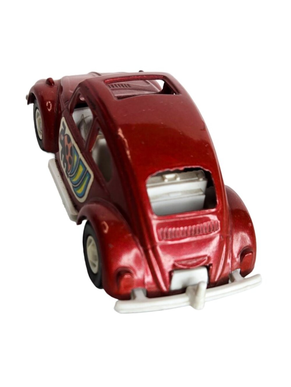 TootsieToy Volkswagen VW Beetle Bug White Interior Diecast 4"